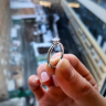 Princess cut diamond engagement ring, Image 4
