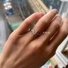 Princess cut diamond engagement ring, Image 3