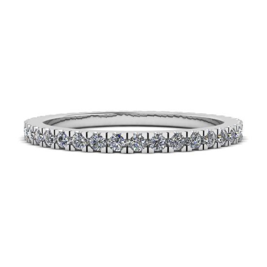 Classic Petite Diamond Eternity Ring, Enlarge image 1