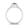 Halo Princess Cut Diamond Ring, Image 4