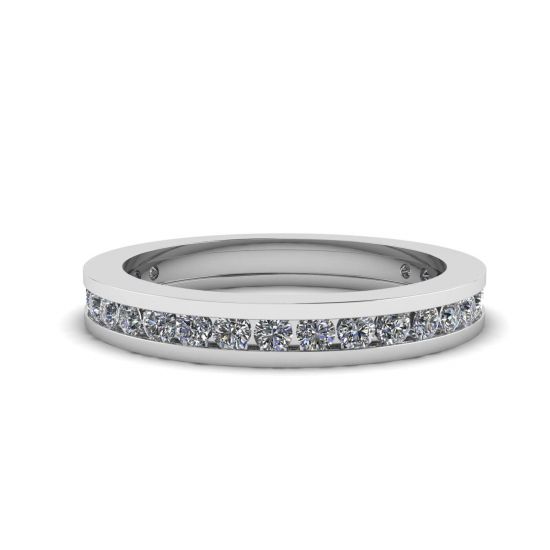 Channel Setting Eternity Diamond Ring, Enlarge image 1