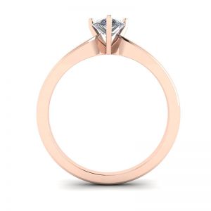Pear Diamond Solitaire Ring in 6 prongs Rose Gold - Photo 1