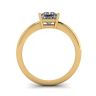Princess Cut Simple Solittaire Ring in Yellow Gold, Image 2