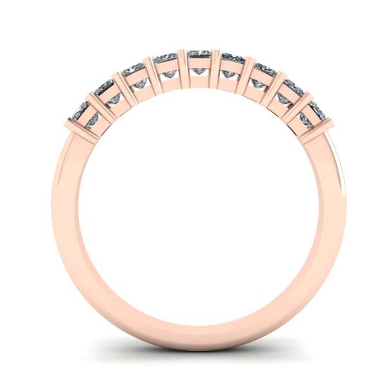 9 Square Princess Diamond Ring Rose Gold, More Image 0