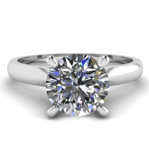 Classic Diamond Ring with One Diamond