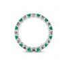 Eternity ring with Emeralds and Diamonds, Image 2