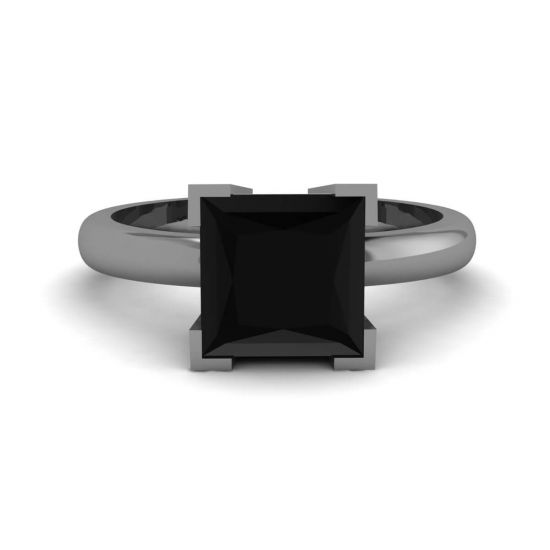 Black Diamond Black Rhodium Ring, Enlarge image 1