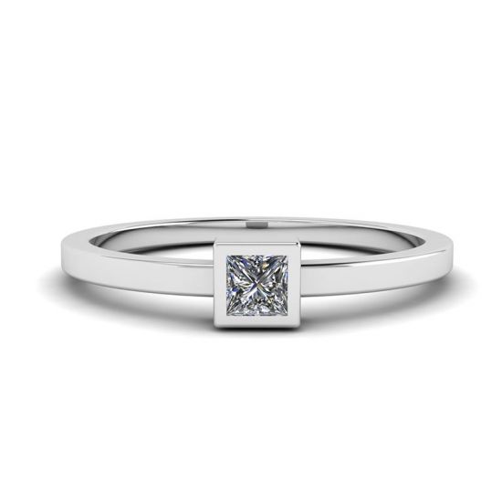 Princess Diamond Small Ring La Promesse, Enlarge image 1