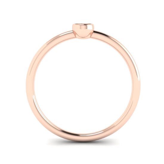 Oval Diamond Small Ring La Promesse Rose Gold,  Enlarge image 2