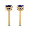 Classic Blue Sapphire Stud Earrings Yellow Gold , Image 2