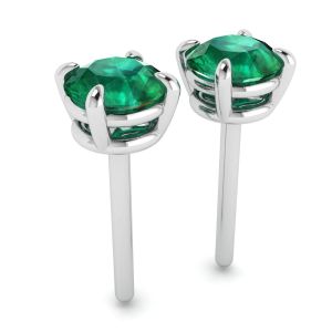 Classic Emerald Stud Earrings - Photo 2