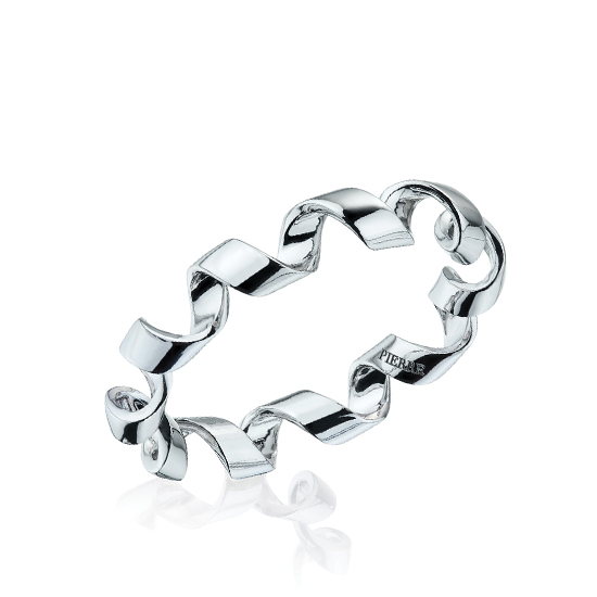 Ring in 18K White Gold - Ruban Collection, Enlarge image 1